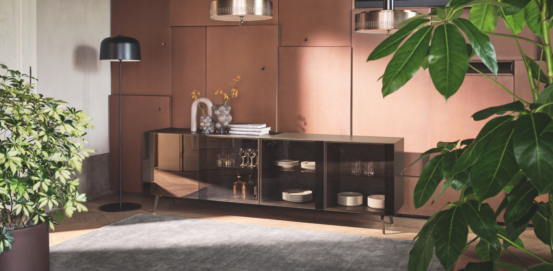 cabinets, sideb, wall units - CS6212-2 CRYSTAL